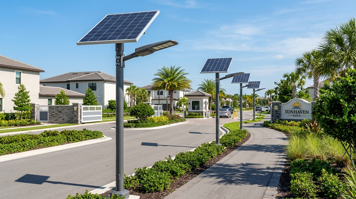 Solar Street Lights Layout